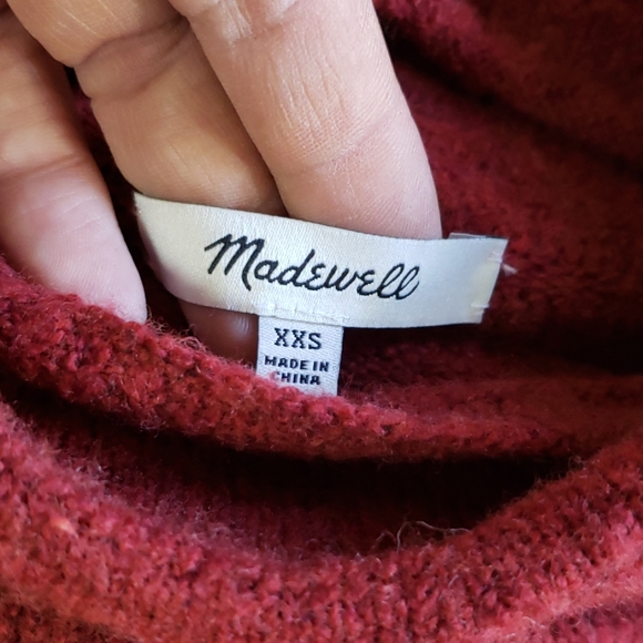 New Madewell  Belmont Mock Neck Sweater in Coziest Yarn Size XXS - Picture 6 of 9